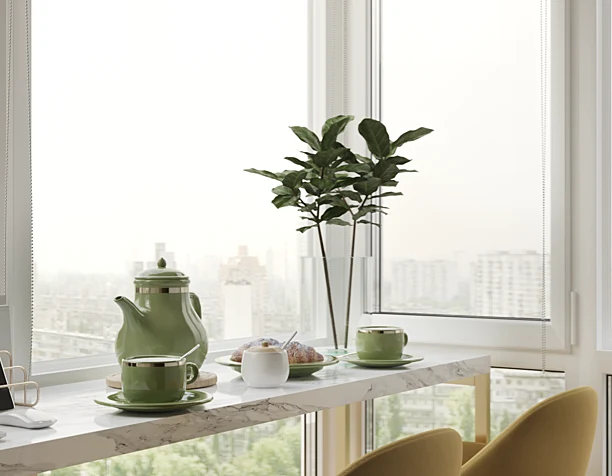 Kitchen and balcony