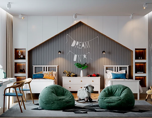 kids' bedroom for the little ones
