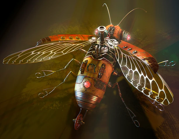 Steampunk flying machine