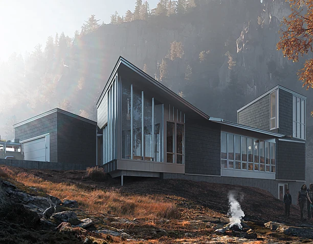 Wood house