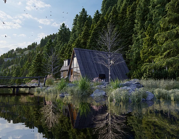 Exterior Lumion render scene