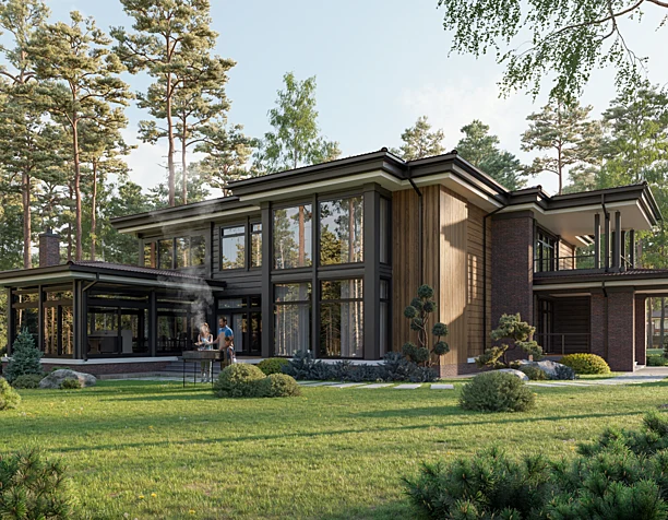 Prairie style villa