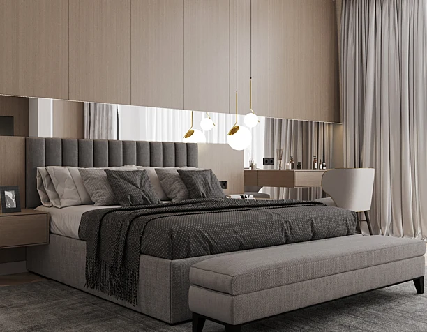 Bedroom in modern style/Спальня в современном стиле