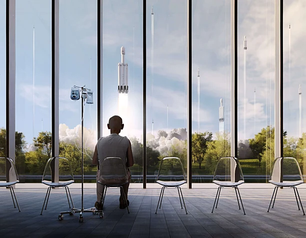 The last earthling and the Falcon Heavy Orgy