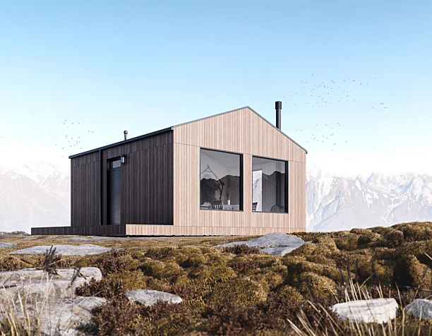 A lonely house in the cold lands