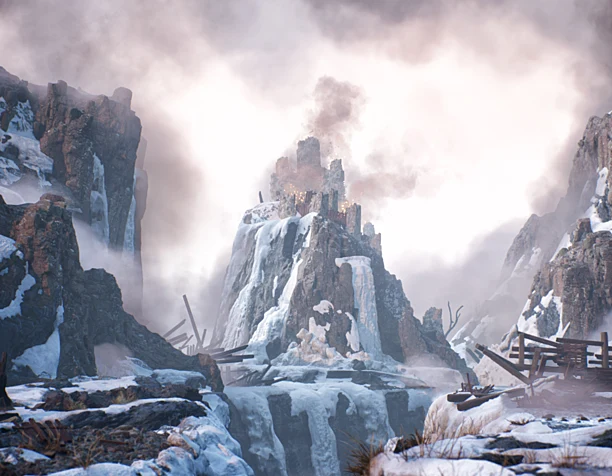 Winter castle | UE5+Quixel