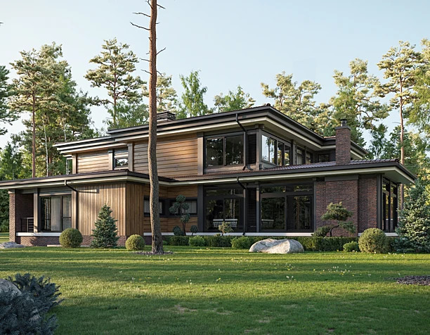 Prairie style villa