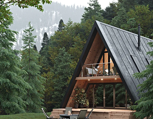 Black and wood