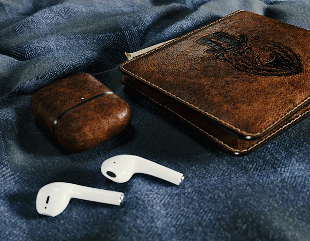 Wallet and AirPods