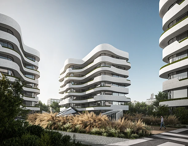 Tianyun Affordable Office / Praxis d‘ Architecture (сделано по референсу)