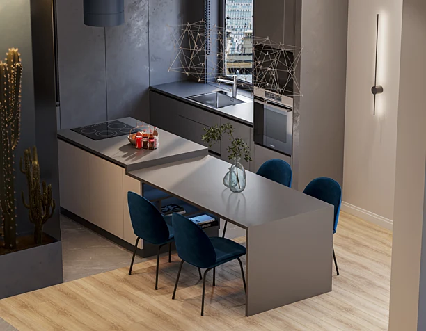 Blue kitchen