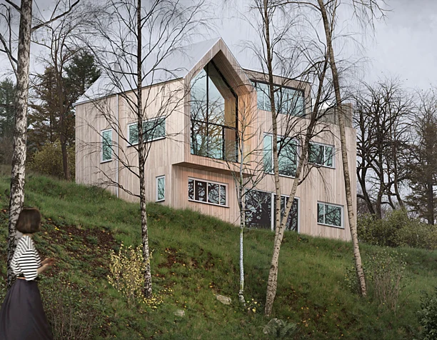 Домик в лесу/A house in woods (сделано по референсу)