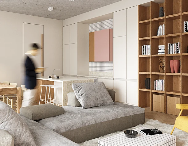 visualization of an apartment in Moscow