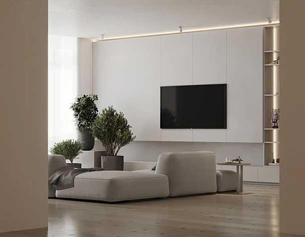 White interior
