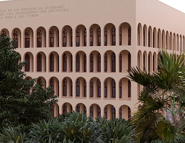 The Palace of Italian Civilization (сделано по референсу)