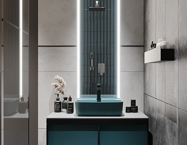 Blue Bathroom