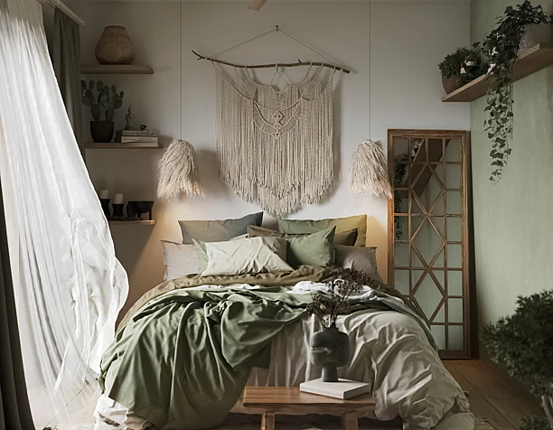 boho style bedroom