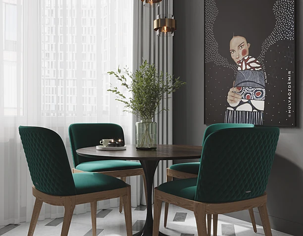 Bright kitchen in Moscow