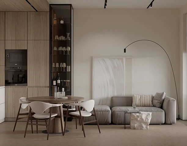 Visualization of the kitchen-living room | Визуализация кухни-гостиной