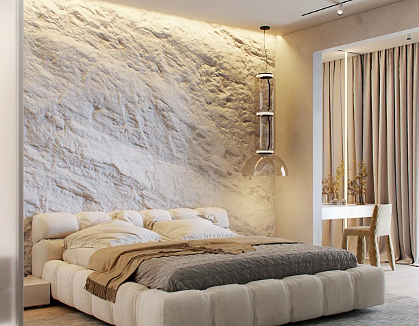 Stone bedroom