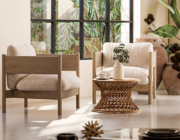 Bali inspired Interior visuals (3dsmax & Corona & Photoshop)