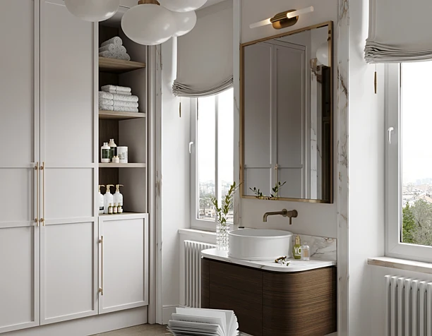 Bathroom interior - warm modernism