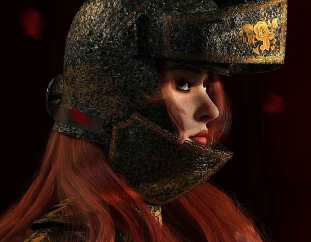 CGI Knight Girl 3D