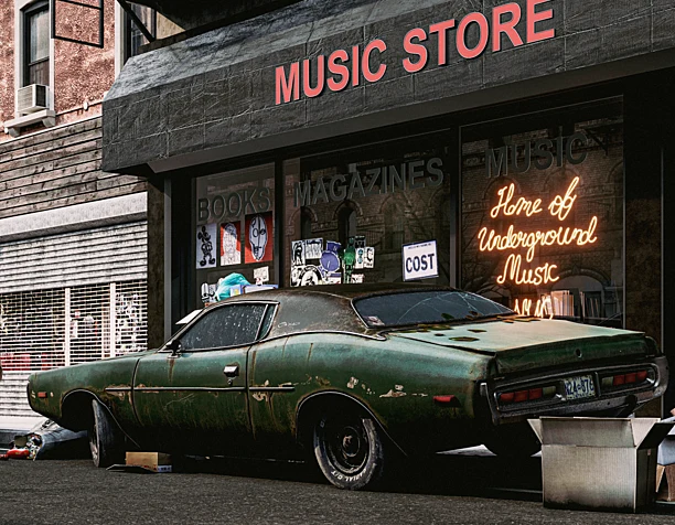 Old Big Dodge Charge 1972