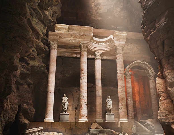 THE RUINS OF THE ROMAN TEMPLE