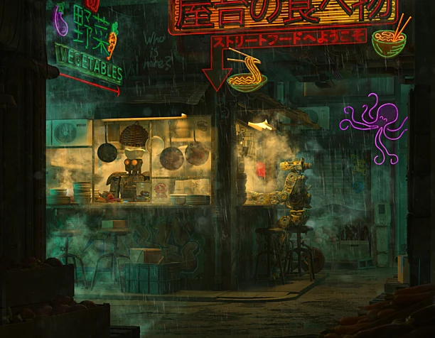 CGI Neon Night 3D