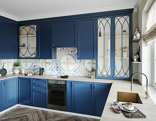 Blue kitchen