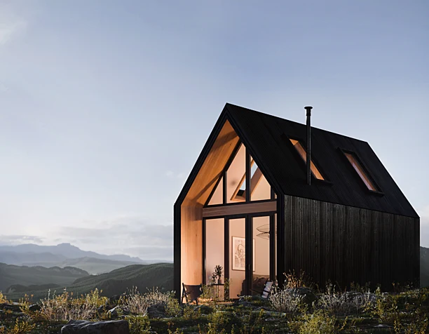 Scandinavian House in mountain