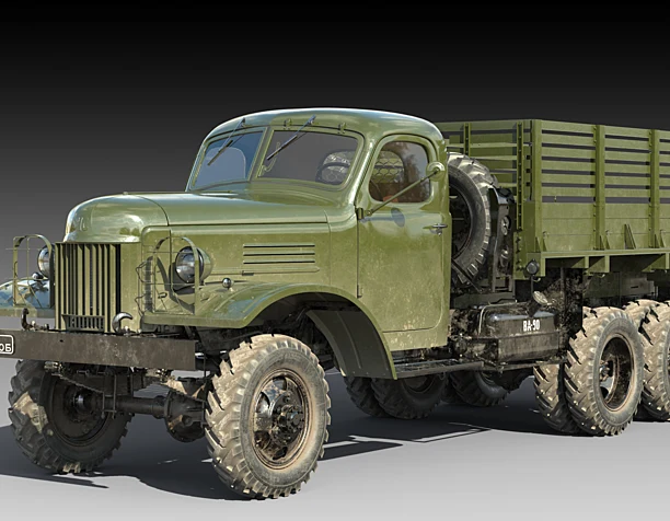 3д модель ЗИС-151.