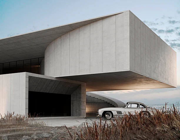 Modern architectural rendering