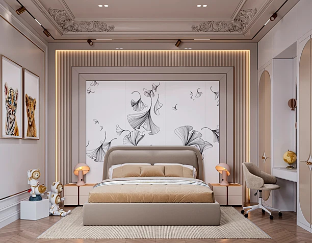 Girl bedroom design by Adil