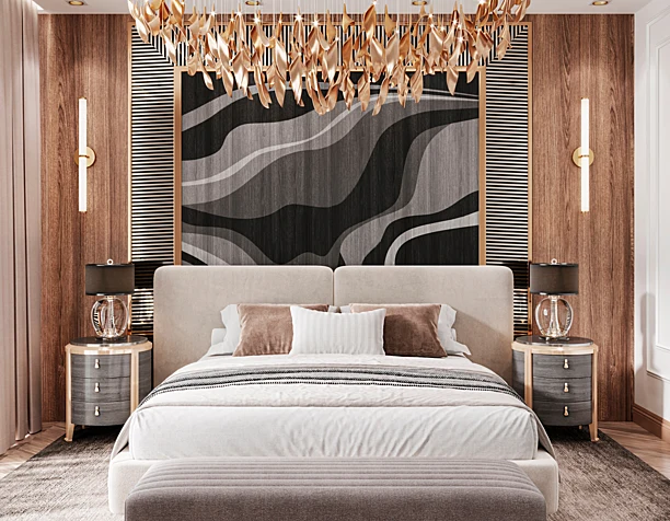 Interior bedroom Minotti (сделано по референсу)