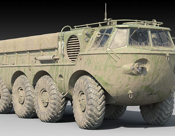 3д модель ЗИЛ-135 Б_Грязный.