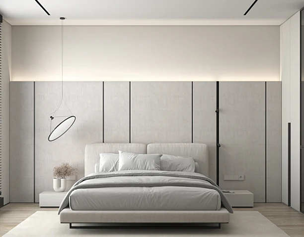 Bedroom in bright colors