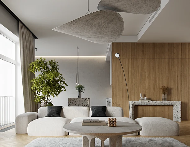 Hall in the style of minimalism