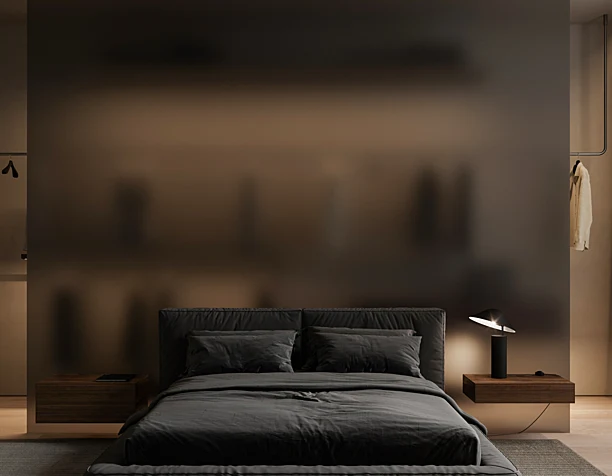 Black bedroom