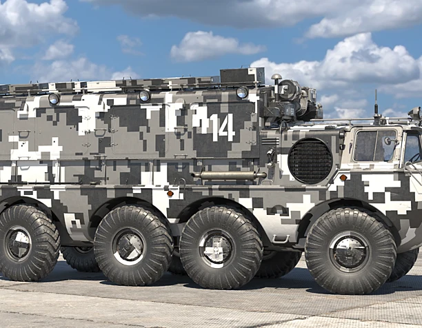 3д модель ЗИЛ-135 Б_КУНГ_Камуфляж-1.