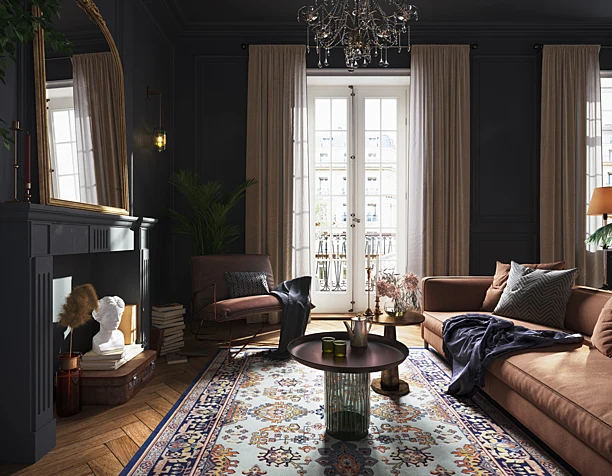 A moody apartment