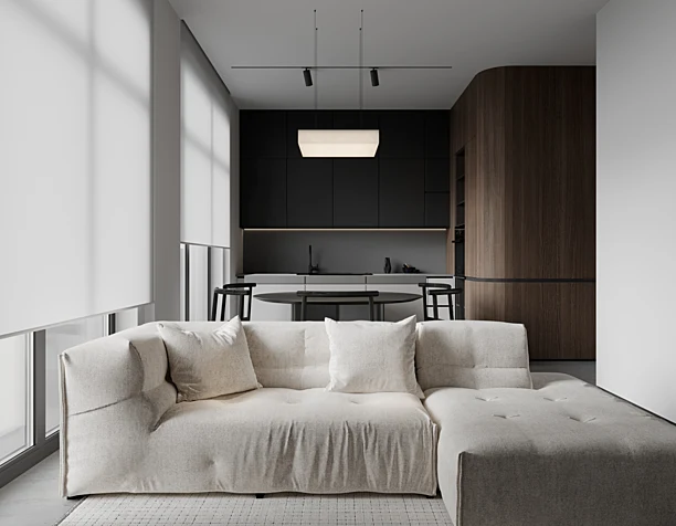 Kitchen & living room