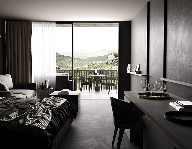 Dark Bedroom