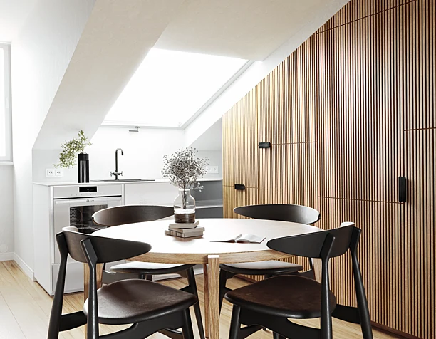 Kitchen and living room (сделано по референсу)