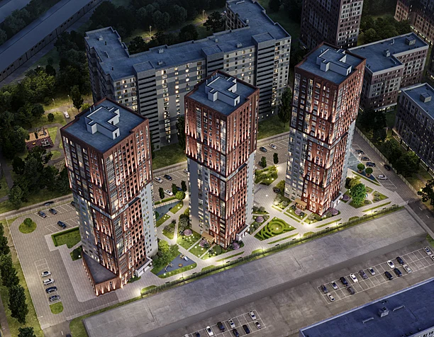 Visualization of the residential complex "Galileo". st. Kurnatovsky, Voronezh