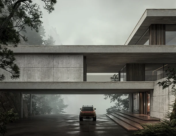 Brutalist House in Sweden
