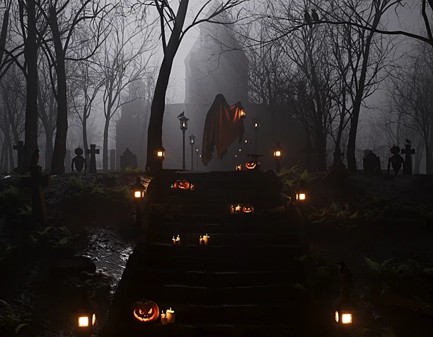 Halloween haunted house