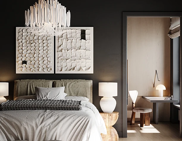 Black bedroom