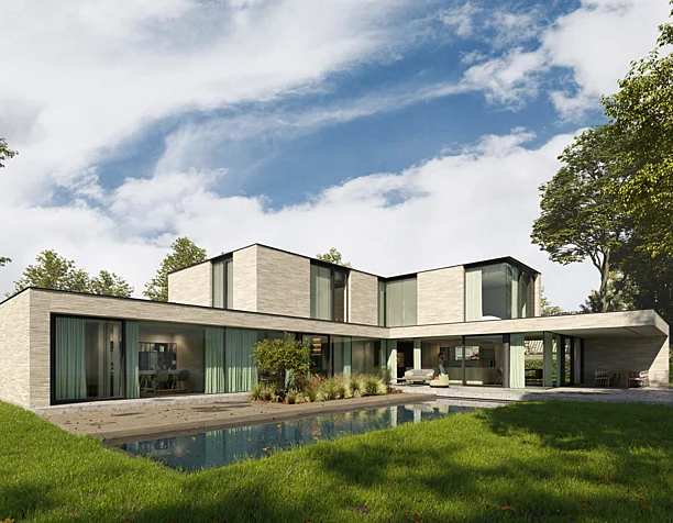Residence WULF. Brugge, Belgium. Visualization
